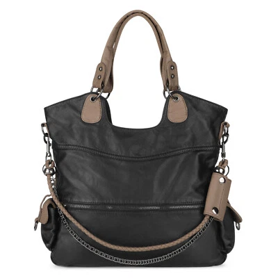 Women Genuine Leather Handbag Ladies Soft Shoulder Tote Travel Crossbody Bag