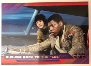 2018 Star Wars The Last Jedi Series 2 #63 Rushing Back to the Fleet PURPLE