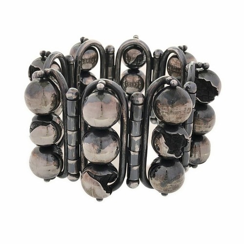 BOTTEGA VENETA ARGENTO 925 INTRECART SFERE BRACCIALE ACCESSORIO DONNA