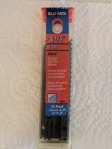Blu-mol 3 1/2" Carbon Jig Saw Blades, 10 Count. Vintage 6tpi - Picture 1 of 7