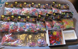 DIY Loom Bracelet Kit & Clips Multi Color Refill Over 5000 Rubber Bands -No Loom - Picture 1 of 7