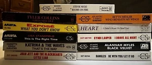 11 Great Cassette Singles,Heart,Stevie Nicks,Expose,Bangles,Jone Jett +6 Others - Picture 1 of 4