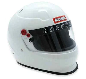 RaceQuip PRO20 Full Face Helmet Snell SA2020 Rated Large Gloss White 276115 - Foto 1 di 8