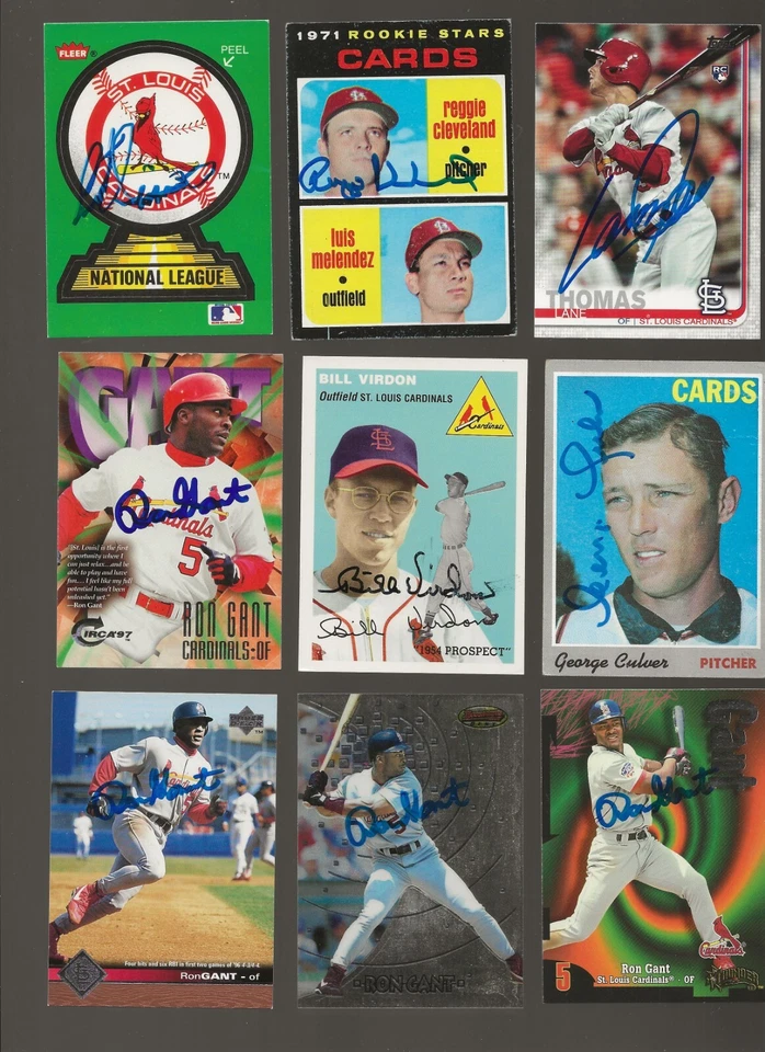 1994 Topps Archives 1954 Topps Bill Virdon St. Louis Cardinals Autograph (dec) - Image 1 of 1