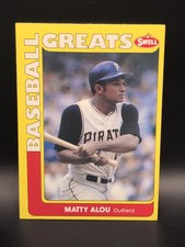 1991 SWELL BASEBALL GREATS - #2 MATTY ALOU PITTSBURGH PIRATES, S.F. GIANTS NM-MT