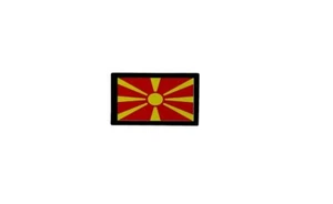 Patch ecusson brode imprime souvenir backpack drapeau macedoine macedonien - Picture 1 of 1