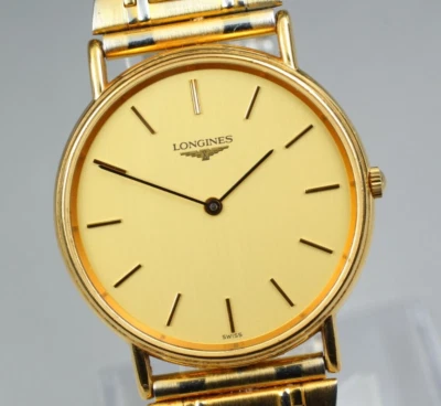 "N MINT" LONGINES La Grand Classique L4.637.2 Gold Quartz Men's Watch From Japan - Image 1 of 4