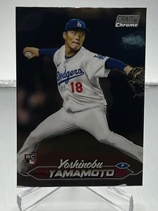 2024 Topps Stadium Club YOSHINOBU YAMAMOTO RC CHROME #114 - Picture 1 of 2