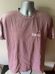 Vtg 90’s Nebraska Huskers T-Shirt Embroidered Men Size L Single Stitch Made USA - Picture 1 of 7