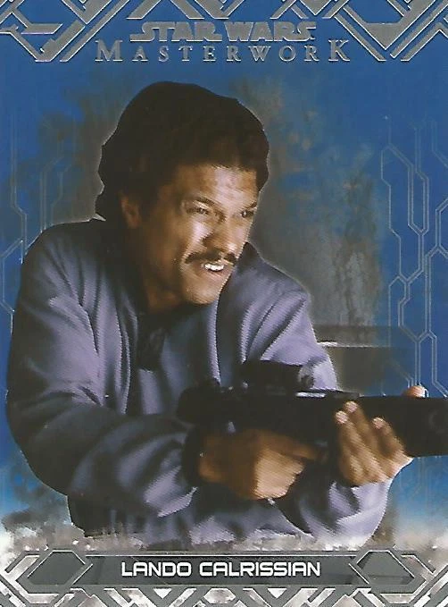 Star Wars Masterwork 2017: #46 "Lando Calrissian" Blue Parallel Base Card - Image 1 of 1