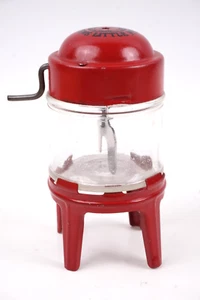 Vintage Little Miss Mini Washing Machine Childrens Toy Red Clear Glass Chamber - Picture 1 of 4