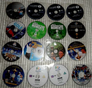 DVDs RYDER CUP GOLF ON X 13 DVDs X 19 RYDER CUP LEGENDS-OPEN PLUS 6 SPORT XMAS - Picture 1 of 15