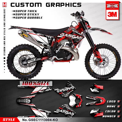 Custom Graphics Decal Kit Deco for GAS GAS EC 125 200 250 300 450 2011 2012 2013 - Image 1 of 4