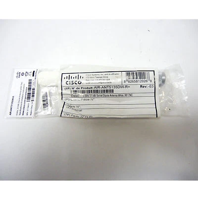 CISCO AIR-ANT5135DW-R 5 GHZ 3.5 DBI WHITE-DIPOLE ANTENNA, NOS BNIB WIFI WIRELESS - Image 1 of 4