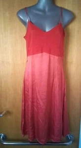 Vintage JPG Jeans Jean Paul Gaultier Rot Träger Knielang Seidig Kleid. Klein - Bild 1 von 9