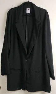 New SO Goods For Life Black Blazer Oversized Women's Size 3XL - Picture 1 of 8