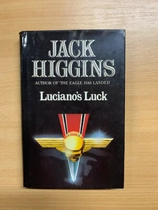 1982 JACK HIGGINS "LUCIANO'S LUCK" WW2 FICTION HARDBACK BOOK (P3) - Picture 1 of 9