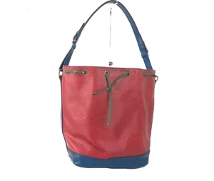 Louis Vuitton Epi Noe Tricolor Red  Blue Green Drawstring Shoulder Bag M44084 - Picture 1 of 22