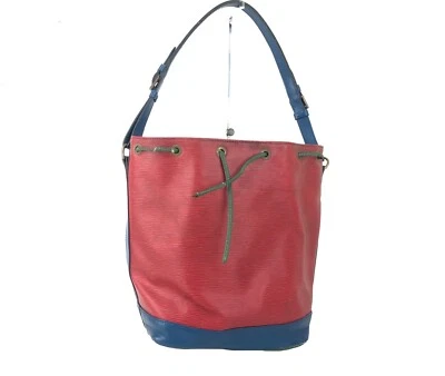 Louis Vuitton Epi Noe Tricolor Red  Blue Green Drawstring Shoulder Bag M44084 - Image 1 of 4