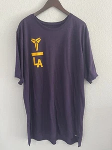 Nike Kobe Bryant Purple Black Mamba Short Sleeve T-Shirt Men’s Size 2XLT RARE - Picture 1 of 8