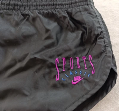 Nike Classic Sports mens vintage 90s Black Sprinter Running Nylon Shorts size M - Image 1 of 4
