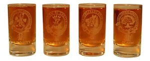 Vidrio Total Glencairn Clan Cresta Cristal Dram - Burnett Cameron Campbell Clark - Imagen 1 de 1