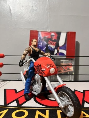 Motocicleta WWE Mattel Serie 4 Ruthless Aggression Elite Undertaker Wrekkin Slam Foto 1 de 4