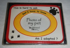 Cornice portafoto Tumbleweed Pottery Sono io adottato cane gatto salvataggio animali domestici - Foto 1 di 3