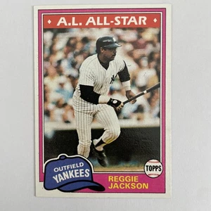 Tarjeta de béisbol vintage 1981 Topps - Reggie Jackson #400 Yankees - Imagen 1 de 2