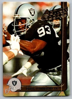 1991 Action Packed Greg Townsend Los Angeles Raiders #128 - Image 1 of 2