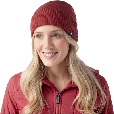 SMARTWOOL Gorro Forrado de Vellón Unisex Mezcla de Lana Calentador Rojo Foto 1 de 4