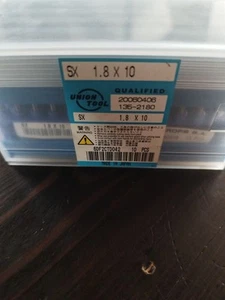 65 Stück VHM UNION TOOL Vollhartmetall Ø 1,8x10 mm Mini Bohrer Mikrobohrer CNC - Bild 1 von 6