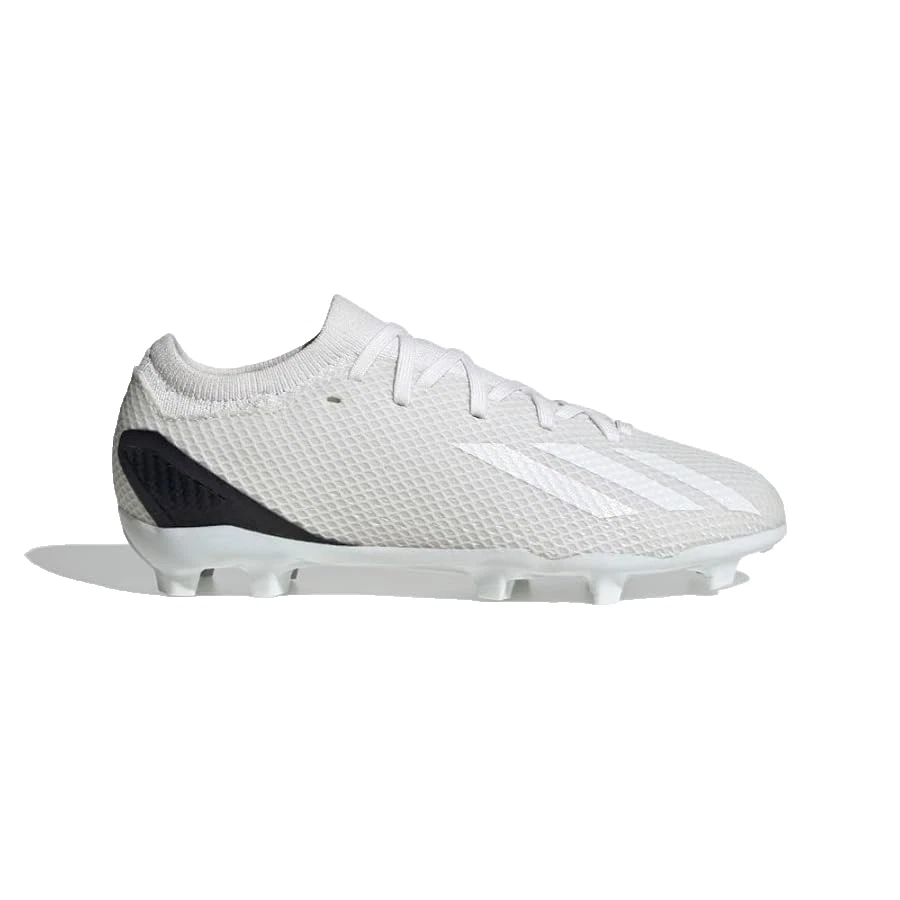 adidas X SPEEDPORTAL.3 Firm Ground Soccer Shoe, White, 5.5 US Unisex Big Kid - Image 1 of 1