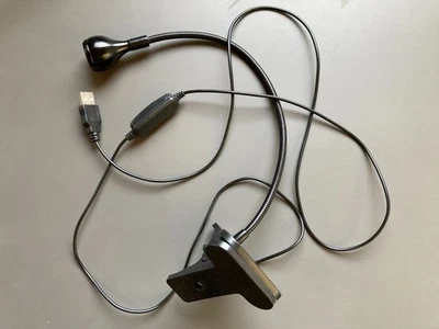 Luz de lectura USB con clip - Blanco - Buen estado - Imagen 1 de 4