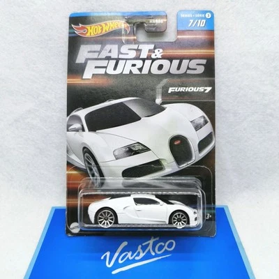 Hot Wheels 2023 Fast & Furious Series 3 Bugatti Veyron #7/10 HNT17 - Image 1 of 4