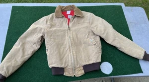 Carhartt Duck Canvas LRG Jacket RN 14806 Cord Kragen gesteppt hellbraun Union Made - Bild 1 von 24