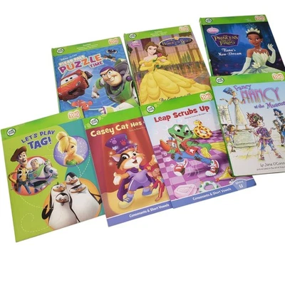 LeapFrog Tag Books Lot of 7 Disney Pixar Interactive Reading System - Image 1 of 4