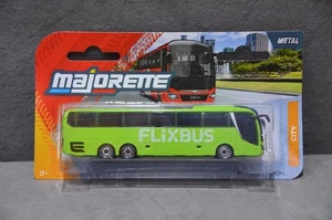 Majorette City Bus MAN City Lion’s Coach L - FLiXBUS - Green Brand New 1:100 - Picture 1 of 8