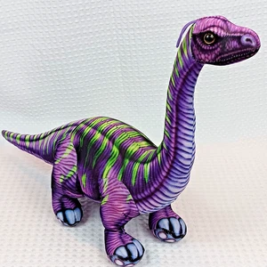Fiesta Apatosaurus Plüschtier 14 Zoll lila grün Dinosaurier Brontosaurus Stofftier - Bild 1 von 8