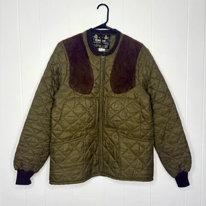 Barbour Sutherland Herren Jacke gesteppt Wildleder Schießen Jagd Angeln Größe XS - Bild 1 von 6