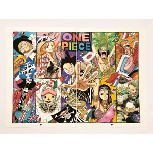 AA243 Straw Hat Crew Japanese One Piece Illustration Art Sheet Nami Luffy Robin - Picture 1 of 2
