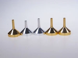 5 x Small Metal Funnel Funnels Atomizers/Small Bottles.(D2.4cm) *SECONDS -READ* - Picture 1 of 3