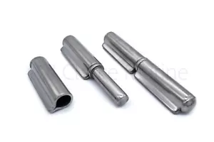 140mm acciaio inox perno fisso saldatura su cerniera 2 pezzi cancello porta rampa A2 304 - Foto 1 di 2