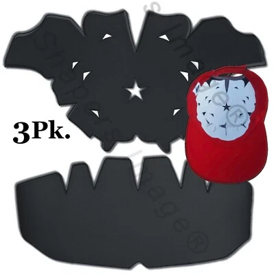 Shapers Image 3 Pk Gorra de Béisbol Negra Talla Única Panel Domo y Corona Combo Foto 1 de 3