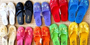 Chinesische Netz Hausschuhe Sandalen passt Frauen Teenagern Mädchen verschiedene Farben Größen - Bild 1 von 29