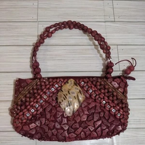 SUN -N- SAND Women’s Shell & Stone Summer Handbag - Picture 1 of 9