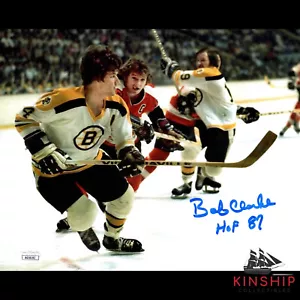 Bobby Clarke signed 8x10 Photo JSA COA Inscribed HOF Bobby Orr Auto Flyers BQTY - Picture 1 of 1