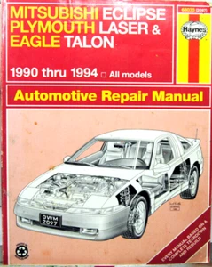 Haynes Automotive Repair Manual Eclipse Laser Talon 1990 thru 1994 All Models - Picture 1 of 4