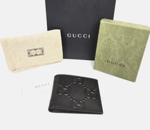 GUCCI Black GG Embossed Bifold Wallet -NEU- Giftbox, Dustbag & Giftbag included! - Bild 1 von 9