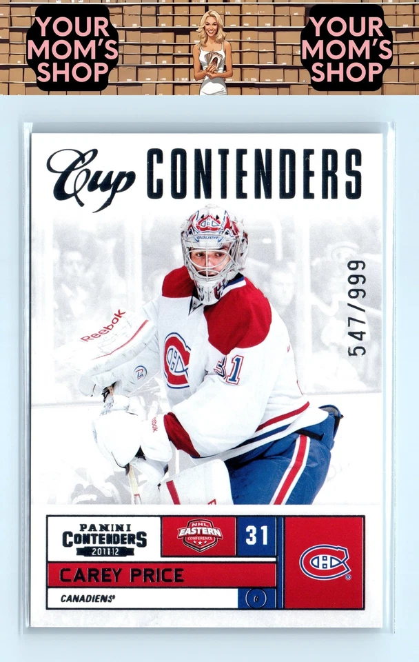 2011-12 Panini Contenders #115 Carey Price #/999 - Image 1 of 2